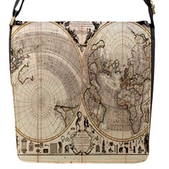 Mapa Mundi - 1774 Flap Closure Messenger Bag (s) by ConteMonfrey