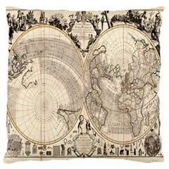 Mapa Mundi - 1774 Standard Premium Plush Fleece Cushion Case (one Side) by ConteMonfrey