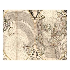 Mapa Mundi - 1774 Premium Plush Fleece Blanket (large) by ConteMonfrey