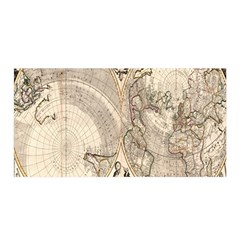 Mapa Mundi - 1774 Satin Wrap 35  X 70  by ConteMonfrey