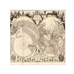 Mapa Mundi - 1774 Square Satin Scarf (30  X 30 ) by ConteMonfrey