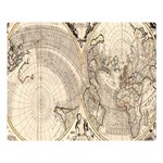 Mapa Mundi - 1774 One Side Premium Plush Fleece Blanket (Large) 80 x60  Blanket Front