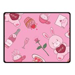 Valentine Pattern One Side Fleece Blanket (Small) 50 x40  Blanket Front