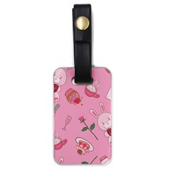 Valentine Pattern Luggage Tag (one Side) by designsbymallika