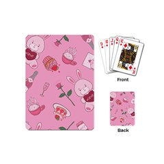 Valentine Pattern Playing Cards Single Design (mini) by designsbymallika