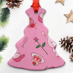 Valentine Pattern Christmas Tree Ornament (two Sides) by designsbymallika