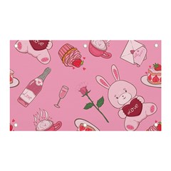 Valentine Pattern Banner And Sign 5  X 3  by designsbymallika