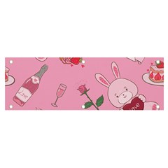 Valentine Pattern Banner And Sign 6  X 2  by designsbymallika