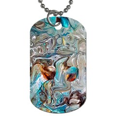 Pouring Edit Dog Tag (two Sides) by kaleidomarblingart