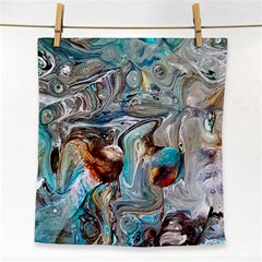 Pouring Edit Face Towel by kaleidomarblingart