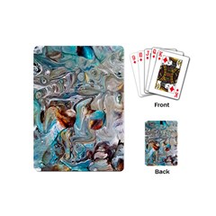 Pouring Edit Playing Cards Single Design (mini) by kaleidomarblingart