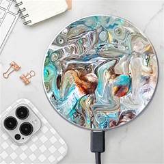 Pouring Edit Wireless Charger by kaleidomarblingart