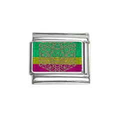 Rainbow Landscape With A Beautiful Silver Star So Decorative Italian Charm (9mm) by pepitasart