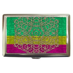 Rainbow Landscape With A Beautiful Silver Star So Decorative Cigarette Money Case by pepitasart