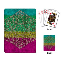 Rainbow Landscape With A Beautiful Silver Star So Decorative Playing Cards Single Design (rectangle)