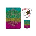 Rainbow Landscape With A Beautiful Silver Star So Decorative Playing Cards Single Design (Mini) Back