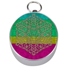 Rainbow Landscape With A Beautiful Silver Star So Decorative Silver Compasses by pepitasart