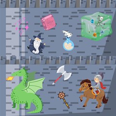 Dnd Play Mat (square) by NerdySparkleGoth