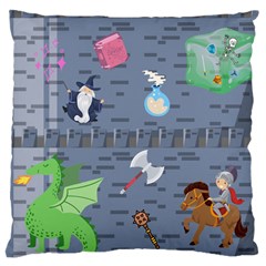 Dnd Large Cushion Case (one Side) by NerdySparkleGoth