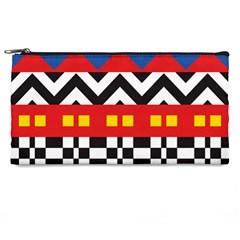 Shapes Rows Pencil Case by LalyLauraFLM