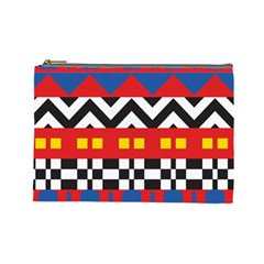 Shapes Rows Cosmetic Bag (large) by LalyLauraFLM