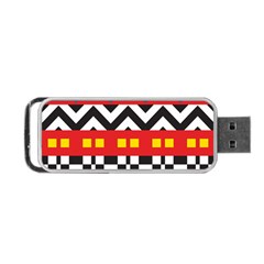 Shapes Rows Portable Usb Flash (one Side) by LalyLauraFLM