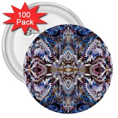 Marbling Blend  3  Buttons (100 Pack)  by kaleidomarblingart