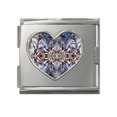 Marbling Blend  Mega Link Heart Italian Charm (18mm)