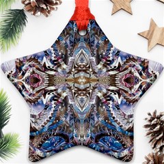 Marbling Blend  Star Ornament (two Sides) by kaleidomarblingart