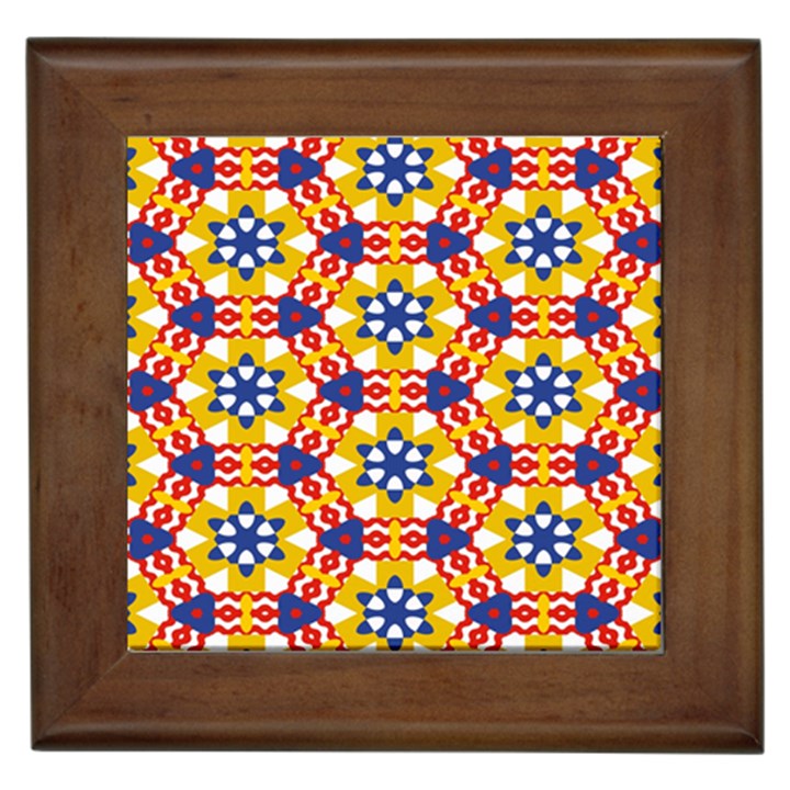 Wavey shapes pattern                                                              Framed Tile