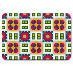 Shapes In Shapes 2                                                                 Large Doormat by LalyLauraFLM