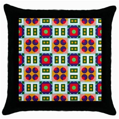 Shapes In Shapes 2                                                                 Throw Pillow Case (black) by LalyLauraFLM