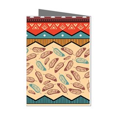 Ethnic-tribal-pattern-background Mini Greeting Cards (pkg Of 8)