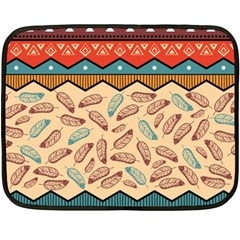 Ethnic-tribal-pattern-background One Side Fleece Blanket (mini) by Vaneshart