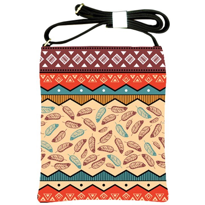 Ethnic-tribal-pattern-background Shoulder Sling Bag