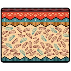 Ethnic-tribal-pattern-background One Side Fleece Blanket (medium) by Vaneshart