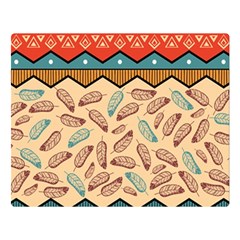 Ethnic-tribal-pattern-background One Side Premium Plush Fleece Blanket (large) by Vaneshart