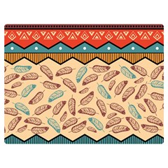 Ethnic-tribal-pattern-background One Side Premium Plush Fleece Blanket (extra Small) by Vaneshart