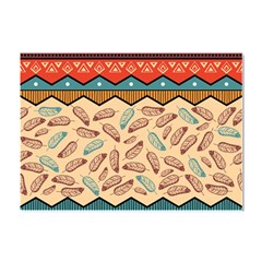 Ethnic-tribal-pattern-background Crystal Sticker (a4)