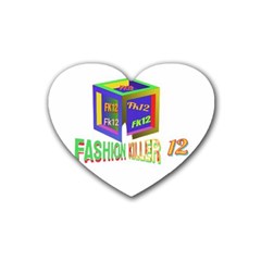 Fashionkiller12 Rubber Coaster (heart) by 1212