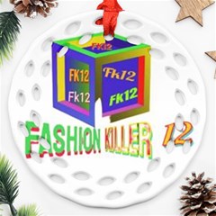 Fashionkiller12 Round Filigree Ornament (two Sides) by 1212