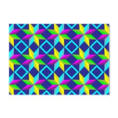 Colorful Stars Pattern                                                              Crystal Sticker (a4) by LalyLauraFLM