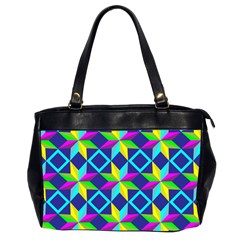 Colorful Stars Pattern                                                                     Oversize Office Handbag (2 Sides) by LalyLauraFLM