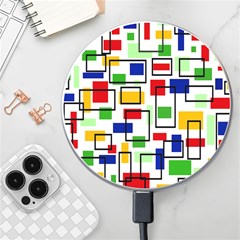 Colorful Rectangles                                                                Wireless Fast Charger by LalyLauraFLM