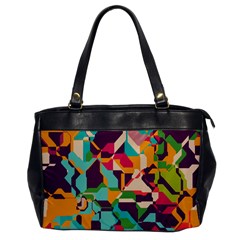 Retro Chaos                                                                       Oversize Office Handbag by LalyLauraFLM