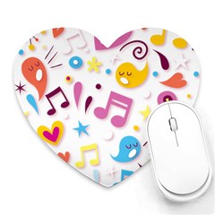 Love Cute Cartoon Seamless Shading Heart Mousepad