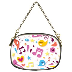 Love Cute Cartoon Seamless Shading Chain Purse (one Side)