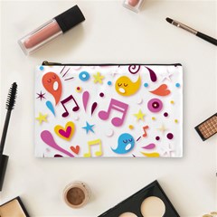 Love Cute Cartoon Seamless Shading Cosmetic Bag (medium) by Jancukart