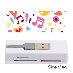 Love Cute Cartoon Seamless Shading Memory Card Reader (stick) by Jancukart