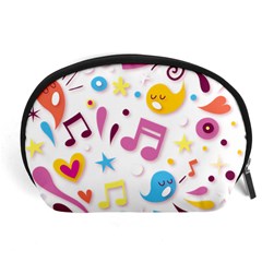 Love Cute Cartoon Seamless Shading Accessory Pouch (large)